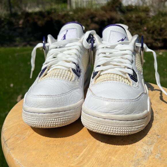Nike Air Jordan 4 Retro GS Purple Metallic Men\'s Shoes - Size 6 - Ships Now main image 7
